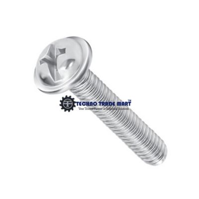 Flanged Combination head M3-M4-M5 washer head SS 304 Screw (Dia. 3mm, Length 6mm-25mm)